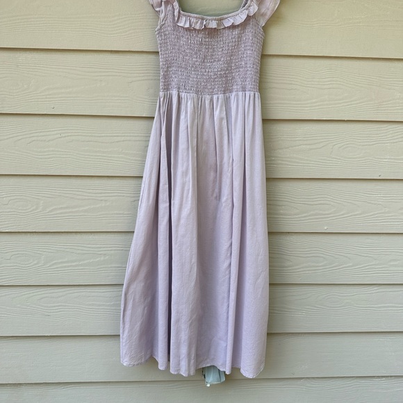 REFORMATION Noreen Smocked Ruffle Dress Midi - Picture 5 of 12